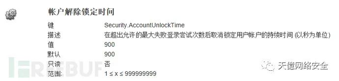 ESXi Security.AccountUnlockTime 界面对照