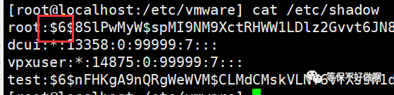 ESXi /etc/shadow 口令哈希算法界面对照