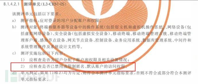 MySQL 访问控制测评实施要求