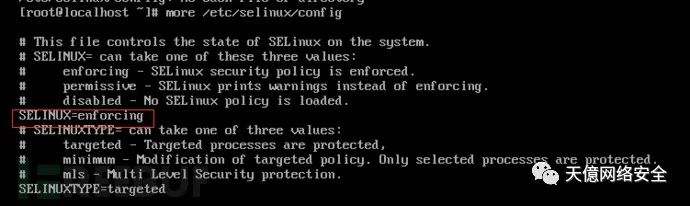 CentOS SELinux 配置与状态对照